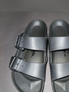 Birkenstock Arizona EVA Sandals Silver Metallic 39/8.5
